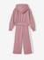 Hooded Sweatshirt + Wide-Leg Joggers Sportswear Set old rose - vertbaudet enfant 