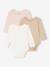 Pack of 3 Bodysuits in Pointelle & Interlock Knit, for Newborns ecru - vertbaudet enfant 