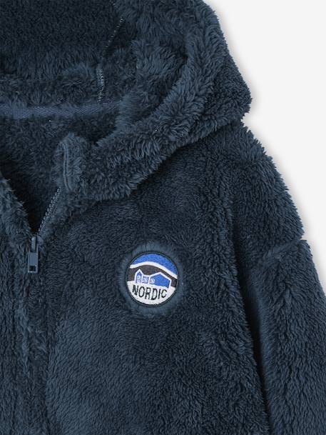 Sherpa Bed Jacket for Boys night blue - vertbaudet enfant 