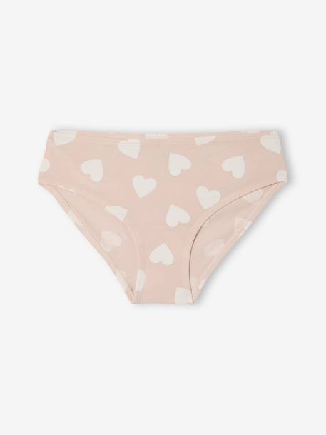 Pack of 10 Fancy Briefs for Girls rose - vertbaudet enfant 