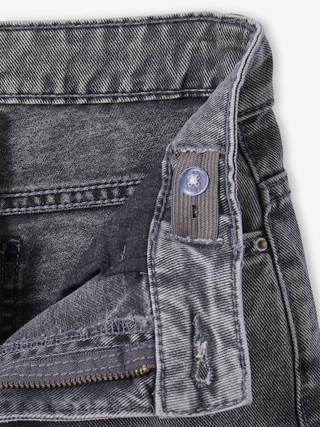 Loose-Fit Jeans for Girls, JONEN denim grey+medium blue - vertbaudet enfant 