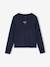 Tee-shirt sport motif tennis fille manches longues marine - vertbaudet enfant 