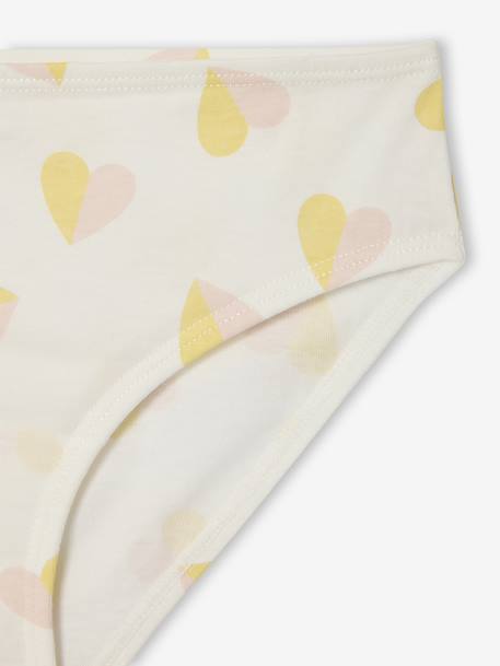 Pack of 10 Fancy Briefs for Girls rose - vertbaudet enfant 