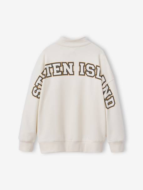 Trucker Sweatshirt for Boys, Jonen ecru - vertbaudet enfant 