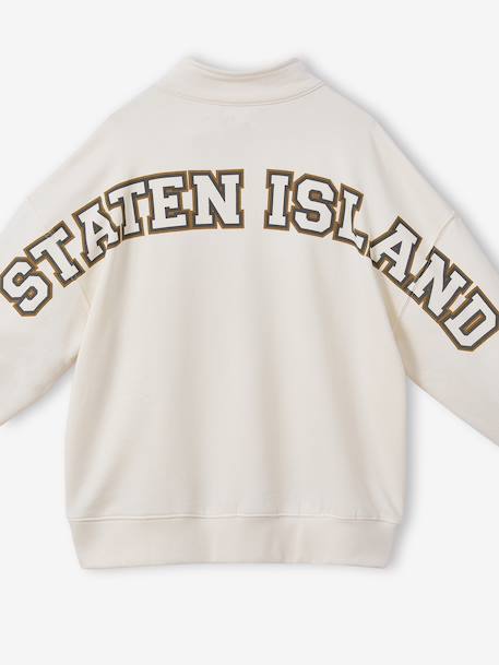 Trucker Sweatshirt for Boys, Jonen ecru - vertbaudet enfant 