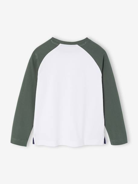 Tee-shirt manches longues garçon Renard écru - vertbaudet enfant 