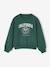 Oversized girls' sportswear sweatshirt green - vertbaudet enfant 