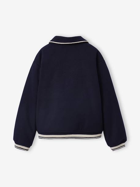 Veste fille style teddy marine - vertbaudet enfant 