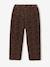Loose-Fit Corduroy Trousers for Girls chocolate+old rose - vertbaudet enfant 