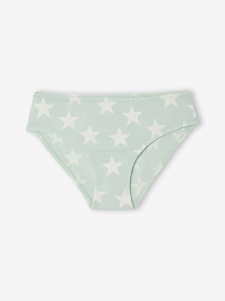 Pack of 10 Fancy Briefs for Girls rose - vertbaudet enfant 