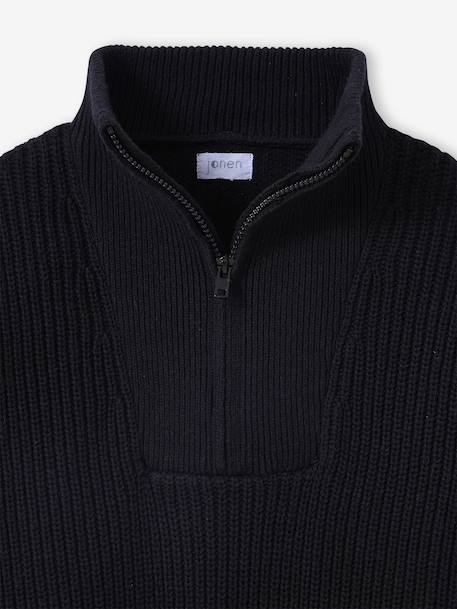Funnel-Neck Jumper for Boys, JONEN anthracite - vertbaudet enfant 