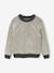Two-Tone Long Sleeve Knitted Jumper anthracite - vertbaudet enfant 