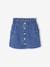 Denim Skirt with Heart Pocket for Girls bleached denim+brut denim - vertbaudet enfant 