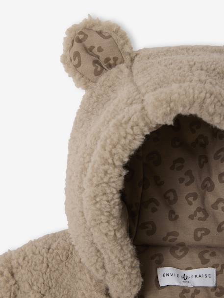 Pramsuit with Leopard Lining, Family Capsule Collection, ENVIE DE FRAISE taupe - vertbaudet enfant 