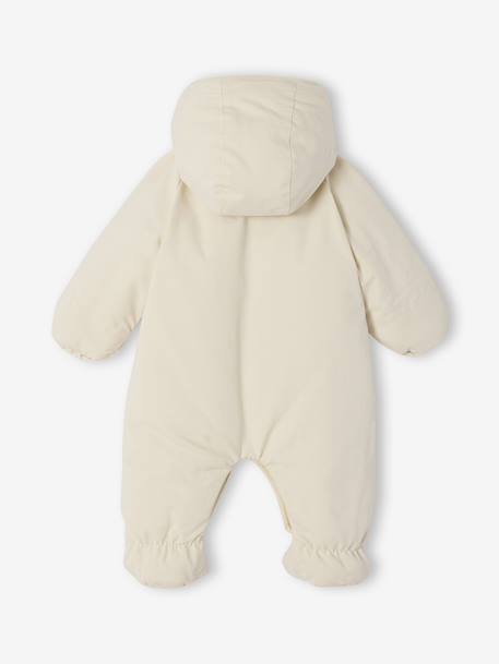 Pramsuit for newborns, unisex, lined and water-repellent ENVIE DE FRAISE ecru - vertbaudet enfant 