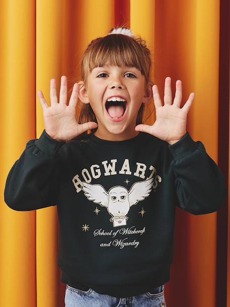 Harry Potter® girl's sweatshirt fir green - vertbaudet enfant 