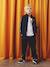 Boys' long-sleeved sweatshirt with high neck navy blue - vertbaudet enfant 