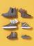 Leather Boots with Seams, for Girls black+brown+navy blue+set beige+taupe - vertbaudet enfant 