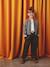 Loose-Fit Corduroy Trousers for Girls chocolate+old rose - vertbaudet enfant 