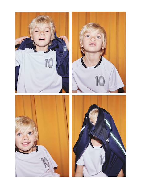 Short-Sleeved Football T-Shirt for Boys white - vertbaudet enfant 