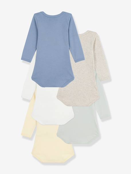 Lot de 5 bodies semainier manches longues multicolore - vertbaudet enfant 