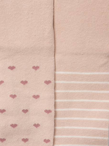 Pack of 2 Pairs of Fancy Tights for Baby Girls pale pink - vertbaudet enfant 
