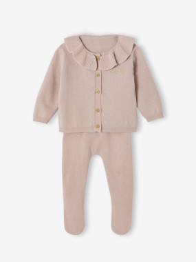 Bébé-Ensemble naissance laine et cachemire personnalisable