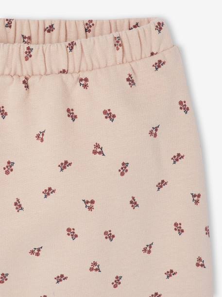 Trousers in Cotton Fleece, for Newborn Babies 6316+camel+rose - vertbaudet enfant 