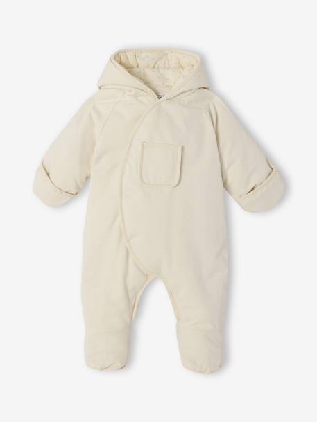 Combi-pilote naissance mixte doublée et déperlante écru - vertbaudet enfant 