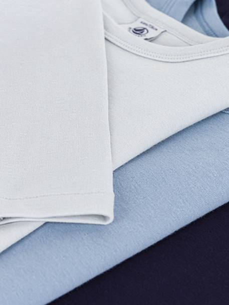 Pack of 3 Long-Sleeved T-Shirts for Children by PETIT BATEAU blue - vertbaudet enfant 