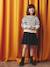 2-in-1-Effect Dress in Dual Fabric anthracite+navy blue - vertbaudet enfant 