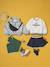 Cropped Sports Sweatshirt with Hood, for Girls marl grey - vertbaudet enfant 