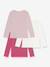 Pack of 3 PETIT BATEAU long-sleeved cotton T-shirts for girls rose - vertbaudet enfant 
