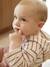 Striped Hooded Top for Baby Boys crystal blue+sandy beige+tomato red - vertbaudet enfant 