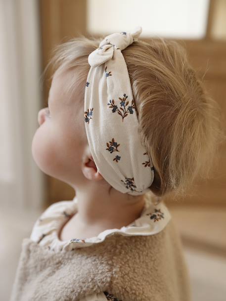 Coffret bébé robe + gilet + bandeau vanille - vertbaudet enfant 