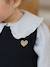 Pull bébé sans manches écru+marine+rose poudré - vertbaudet enfant 