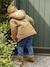 Corduroy coat for babies with faux fur lining caramel - vertbaudet enfant 