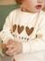 Sweat-shirt bébé fille message imprimé rose poudré+vanille - vertbaudet enfant 