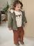 Parka + doudoune fine bébé 3 en 1 olive+vieux rose - vertbaudet enfant 