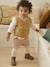 Gilet bébé sans manches boutonné ocre - vertbaudet enfant 