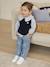 Trainers with leather velcro straps for babies gold+white - vertbaudet enfant 