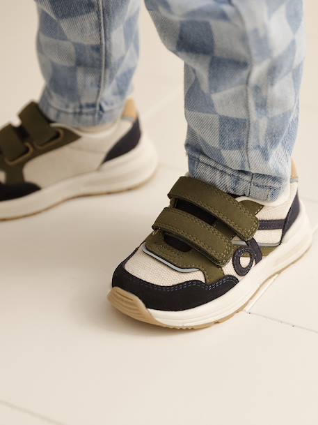 Hook-and-Loop Trainers for Boys navy blue+set blue - vertbaudet enfant 