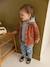 Striped Hooded Top for Baby Boys crystal blue+sandy beige+tomato red - vertbaudet enfant 