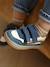 Trainers with Leather Hook-&-Loop Straps for Babies set blue - vertbaudet enfant 