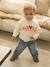 Ensemble sweat-shirt et jean large bébé vanille - vertbaudet enfant 