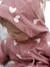 Fleece-lined baby's hooded printed rainsuit old rose - vertbaudet enfant 