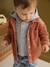 Striped Hooded Top for Baby Boys crystal blue+sandy beige+tomato red - vertbaudet enfant 