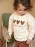 Sweat-shirt bébé fille message imprimé rose poudré+vanille - vertbaudet enfant 