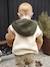 Sherpa Hooded Coat for Babies sandy beige - vertbaudet enfant 