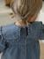 Robe bébé en denim brodé stone - vertbaudet enfant 